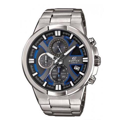 Image of Casio Edifice mat stål (5451) quartz urværk med stopurs funktion Herre ur, model EFR-544D-1A2VUEF